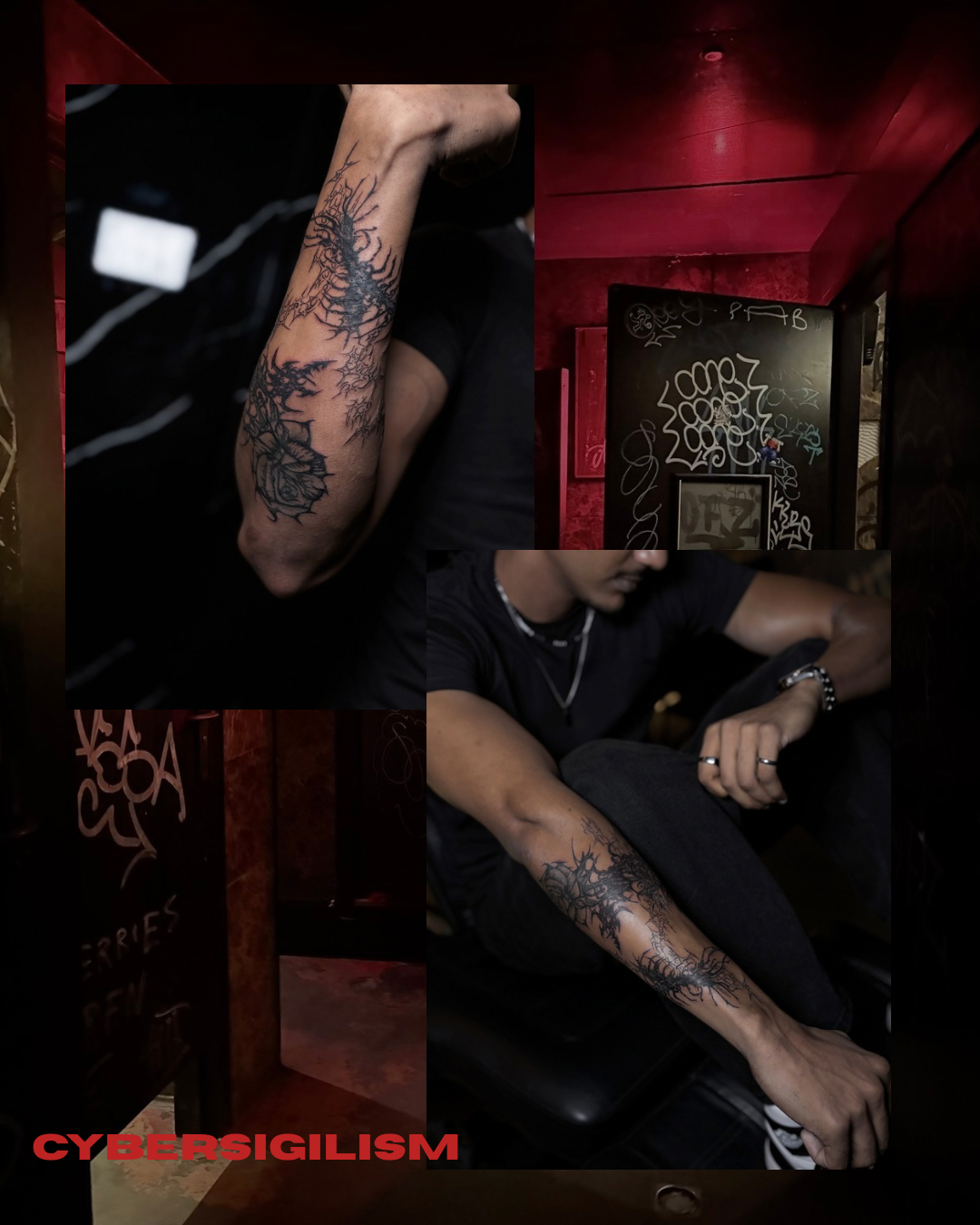 Freehand Cybersigilism  (2) — tattoo by Hiruni Kavindya